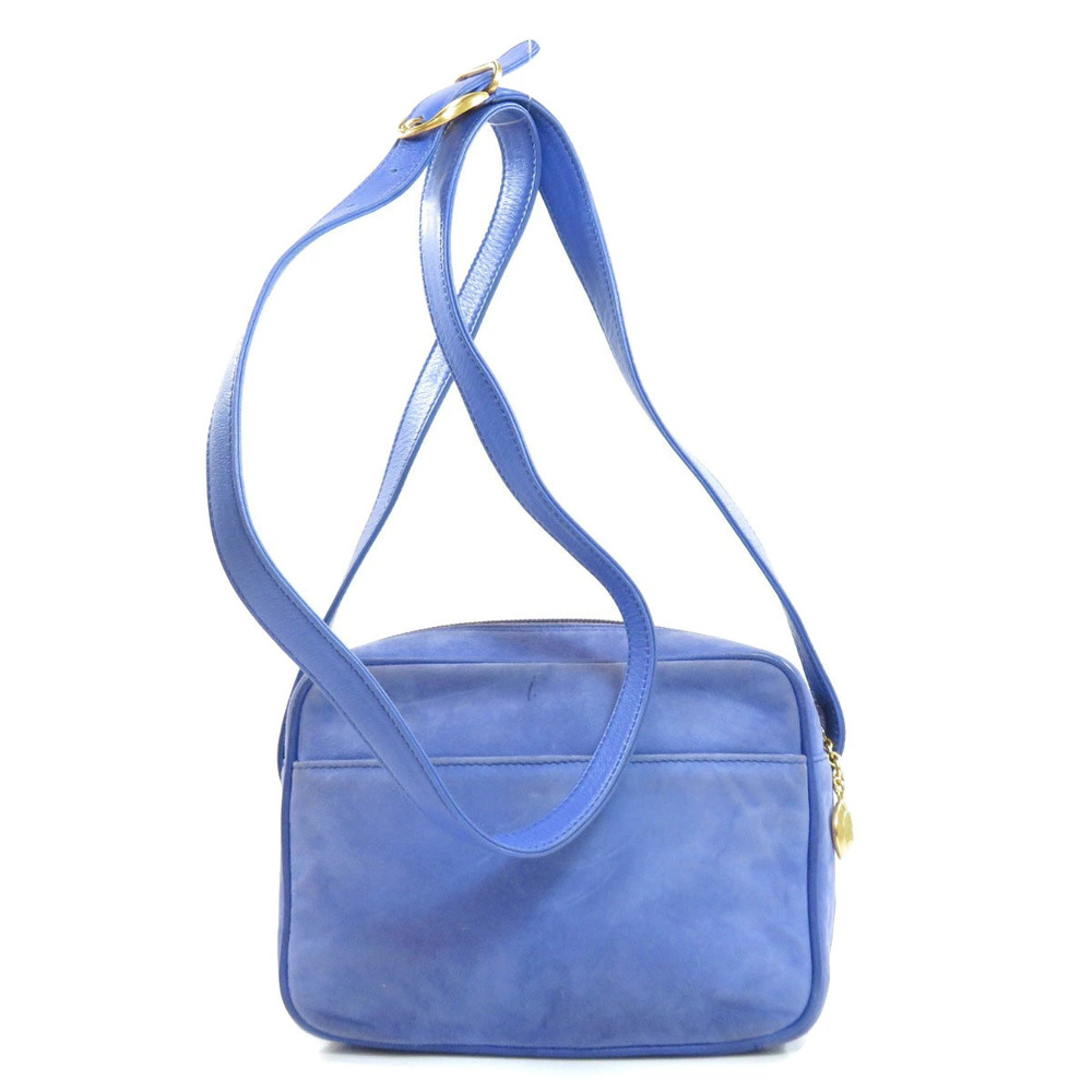 Gucci Motif Metal Bag Suede Shoulder